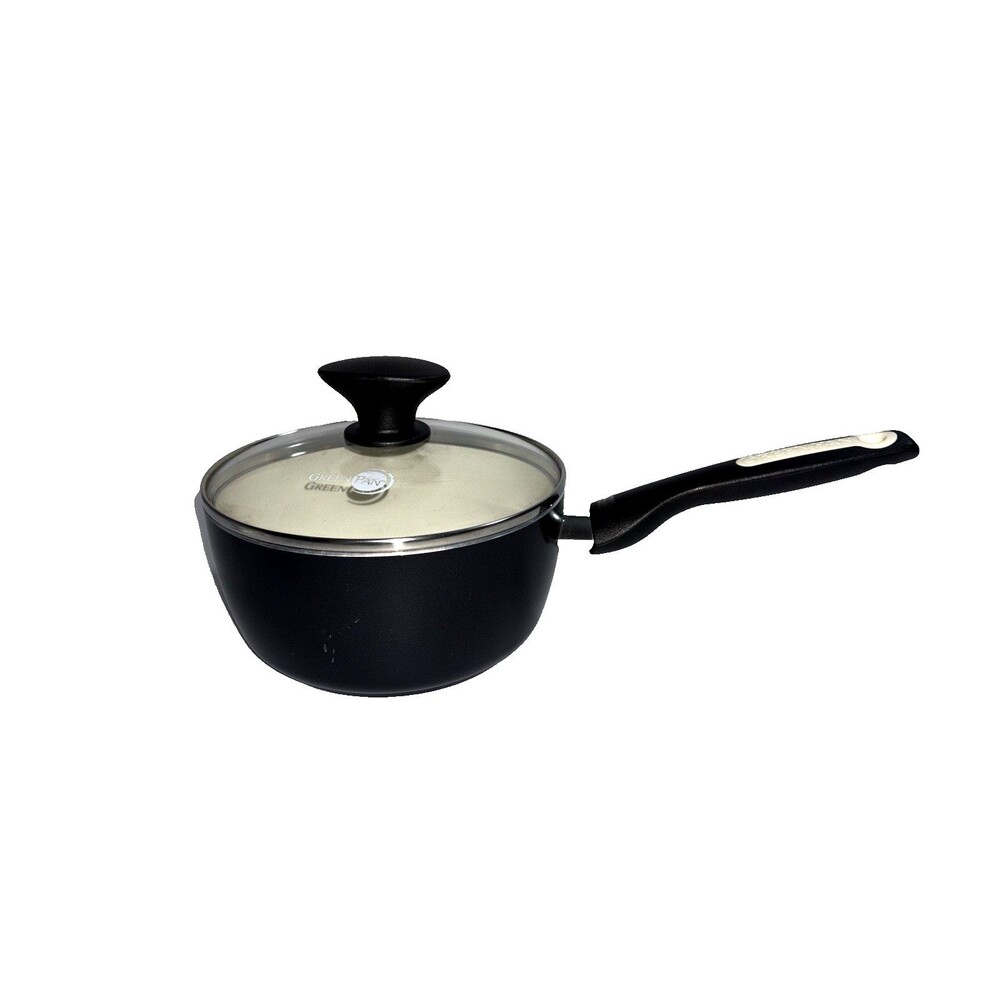 GreenPan Nonstick Saucepan w/ Glass Lid 7” Ceramic Coated Cookware